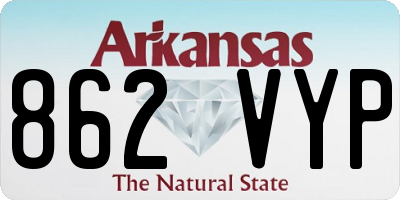 AR license plate 862VYP