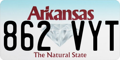AR license plate 862VYT
