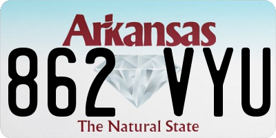 AR license plate 862VYU