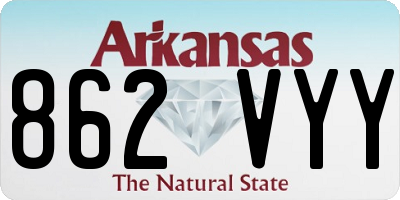 AR license plate 862VYY