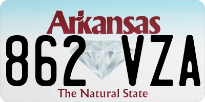 AR license plate 862VZA