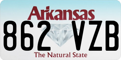 AR license plate 862VZB