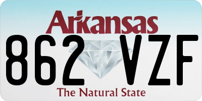 AR license plate 862VZF