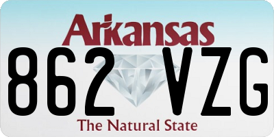 AR license plate 862VZG