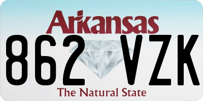 AR license plate 862VZK