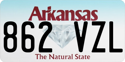 AR license plate 862VZL