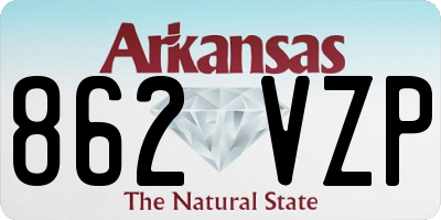 AR license plate 862VZP