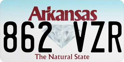AR license plate 862VZR