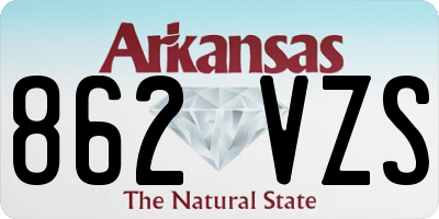 AR license plate 862VZS