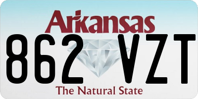 AR license plate 862VZT