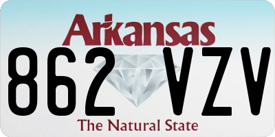 AR license plate 862VZV