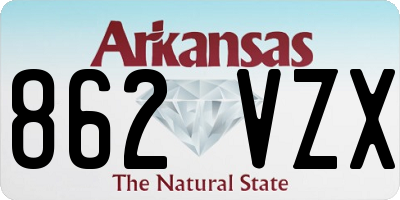 AR license plate 862VZX
