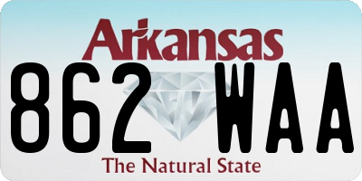 AR license plate 862WAA