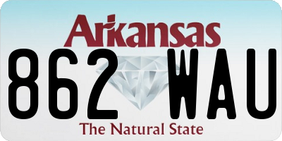 AR license plate 862WAU