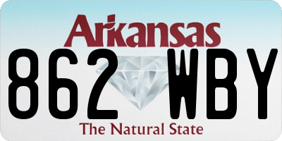 AR license plate 862WBY