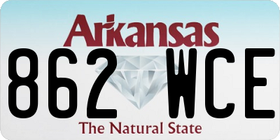 AR license plate 862WCE