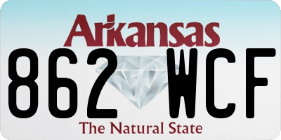 AR license plate 862WCF