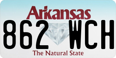 AR license plate 862WCH