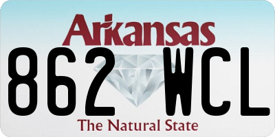 AR license plate 862WCL