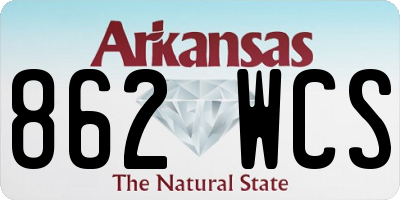 AR license plate 862WCS