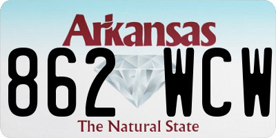 AR license plate 862WCW