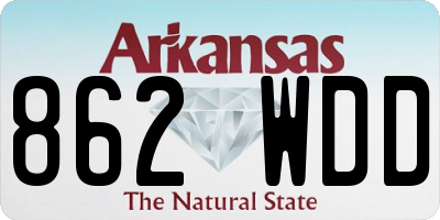 AR license plate 862WDD