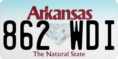 AR license plate 862WDI