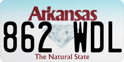 AR license plate 862WDL