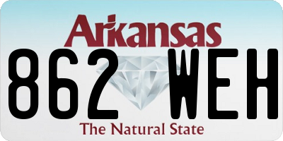 AR license plate 862WEH