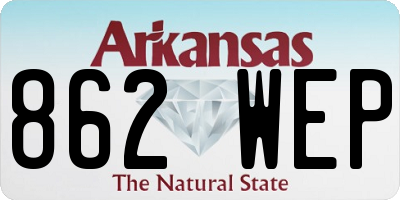 AR license plate 862WEP