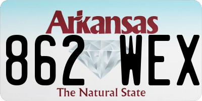 AR license plate 862WEX