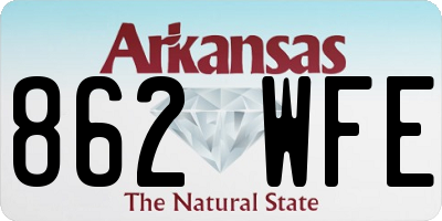 AR license plate 862WFE