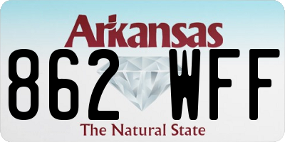 AR license plate 862WFF