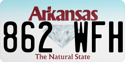 AR license plate 862WFH