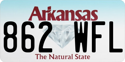 AR license plate 862WFL