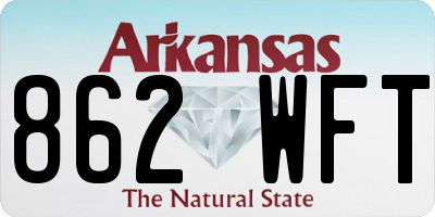 AR license plate 862WFT