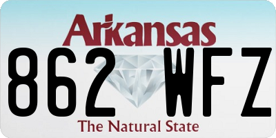 AR license plate 862WFZ