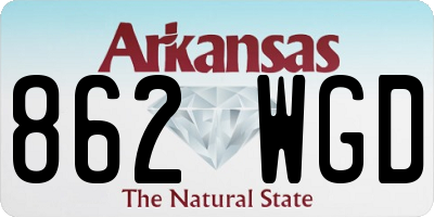 AR license plate 862WGD