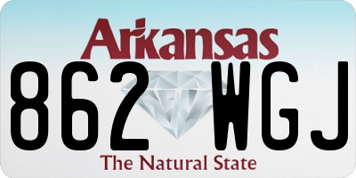 AR license plate 862WGJ