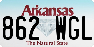 AR license plate 862WGL