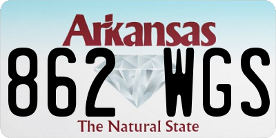 AR license plate 862WGS