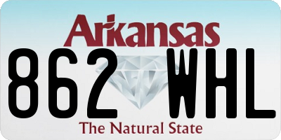 AR license plate 862WHL