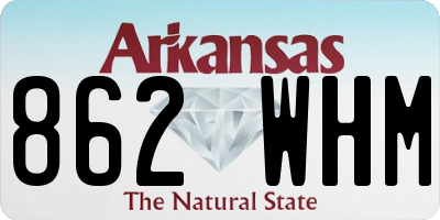 AR license plate 862WHM