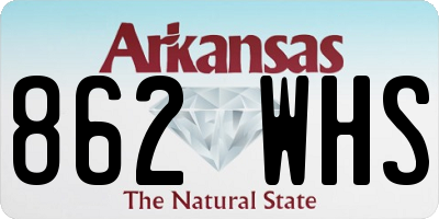 AR license plate 862WHS
