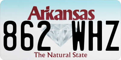 AR license plate 862WHZ