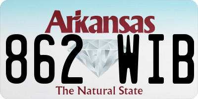 AR license plate 862WIB