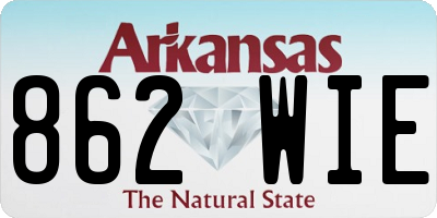 AR license plate 862WIE