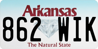 AR license plate 862WIK