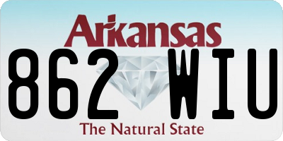 AR license plate 862WIU