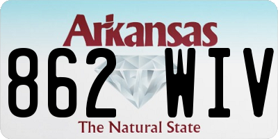 AR license plate 862WIV
